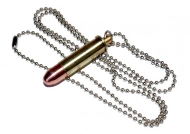 Necklace with a cartridge 9x29