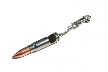 Key ring with a bottle opener 7,62x39 nickel