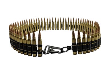 Pas dekoracyjny z amunicji beryl 5,56 x 45 mm