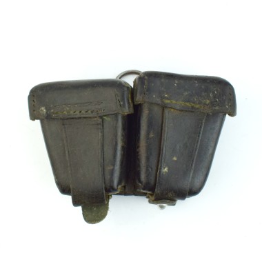 (Ammunition bag for Mosin magazines,  original leather, Polish