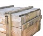 Drewniana skrzynia wojskowa 80cm pufa stolik kufer 