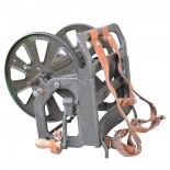 Backpack with a drum for wire