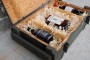Military box for fuses +  wooden shavings as a gift