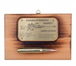BARRETT KARABIN TABLICZKA OPISOWA NABÓJ 12,7mm BMG 