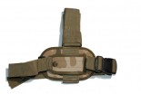 Femoral panel for a holster, desert camouflage