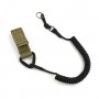 Spring leash for a pistol