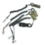 Spring leash for a pistol