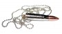 Necklace with a cartridge 7,62x39 nickel
