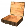 Wooden military chest for TNT with  rope handings