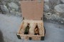 Military wooden box for  ammunition + wooden shavings for a gift