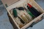 Military wooden box for  ammunition + wooden shavings for a gift