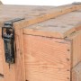 Drewniana skrzynia wojskowa 180L pufa stolik kufer 