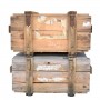 Drewniana skrzynia wojskowa 80cm pufa stolik kufer 