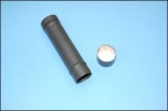 Metal vial dosimeter container