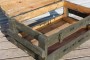 Wooden chest for wood 79cm