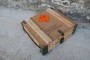 Military wooden box for  ammunition + wooden shavings for a gift