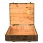 Wooden military chest for TNT with  rope handings