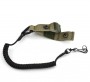 Spring leash for a pistol