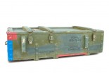 Metal military transport chest 103x48x21