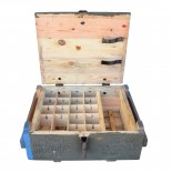 Military wooden chest for hand granades